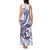 Purple Maori Tuatara Tank Maxi Dress Luxury Pastel Pattern