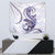 Purple Maori Tuatara Tapestry Luxury Pastel Pattern