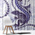 Purple Maori Tuatara Window Curtain Luxury Pastel Pattern