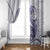 Purple Maori Tuatara Window Curtain Luxury Pastel Pattern