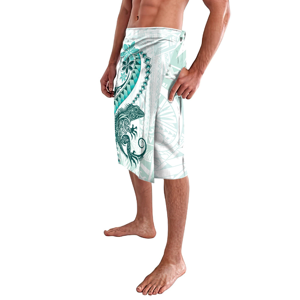 Teal Maori Tuatara Lavalava Luxury Pastel Pattern LT01 - Polynesian Pride