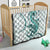 Teal Maori Tuatara Quilt Luxury Pastel Pattern