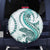 Teal Maori Tuatara Spare Tire Cover Luxury Pastel Pattern