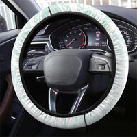 Teal Maori Tuatara Steering Wheel Cover Luxury Pastel Pattern LT01 - Polynesian Pride