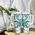 Teal Maori Tuatara Tumbler With Handle Luxury Pastel Pattern