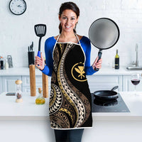 Hawaii Pineapple Brown Tribal Pattern Apron LT01 - Polynesian Pride