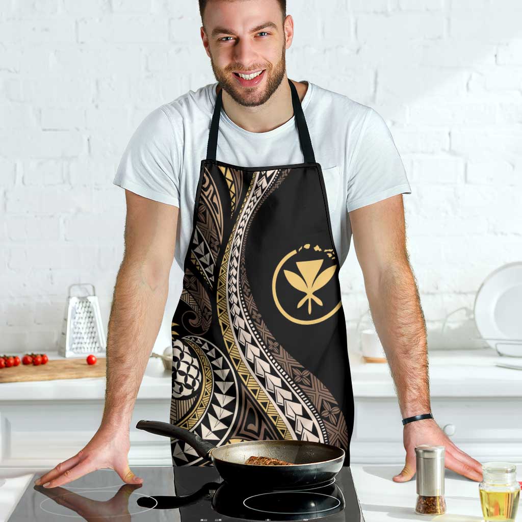 Hawaii Pineapple Brown Tribal Pattern Apron LT01 - Polynesian Pride