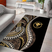 Hawaii Pineapple Brown Tribal Pattern Area Rug LT01 - Polynesian Pride