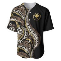 Hawaii Pineapple Brown Tribal Pattern Baseball Jersey LT01 Brown - Polynesian Pride