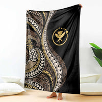 Hawaii Pineapple Brown Tribal Pattern Blanket LT01 - Polynesian Pride