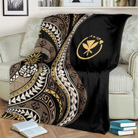 Hawaii Pineapple Brown Tribal Pattern Blanket LT01 - Polynesian Pride