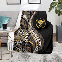Hawaii Pineapple Brown Tribal Pattern Blanket LT01 - Polynesian Pride