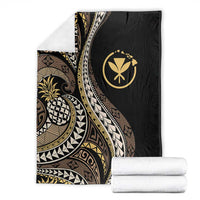 Hawaii Pineapple Brown Tribal Pattern Blanket LT01 - Polynesian Pride