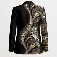 Hawaii Pineapple Brown Tribal Pattern Blazer LT01 - Polynesian Pride