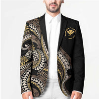 Hawaii Pineapple Brown Tribal Pattern Blazer LT01 - Polynesian Pride