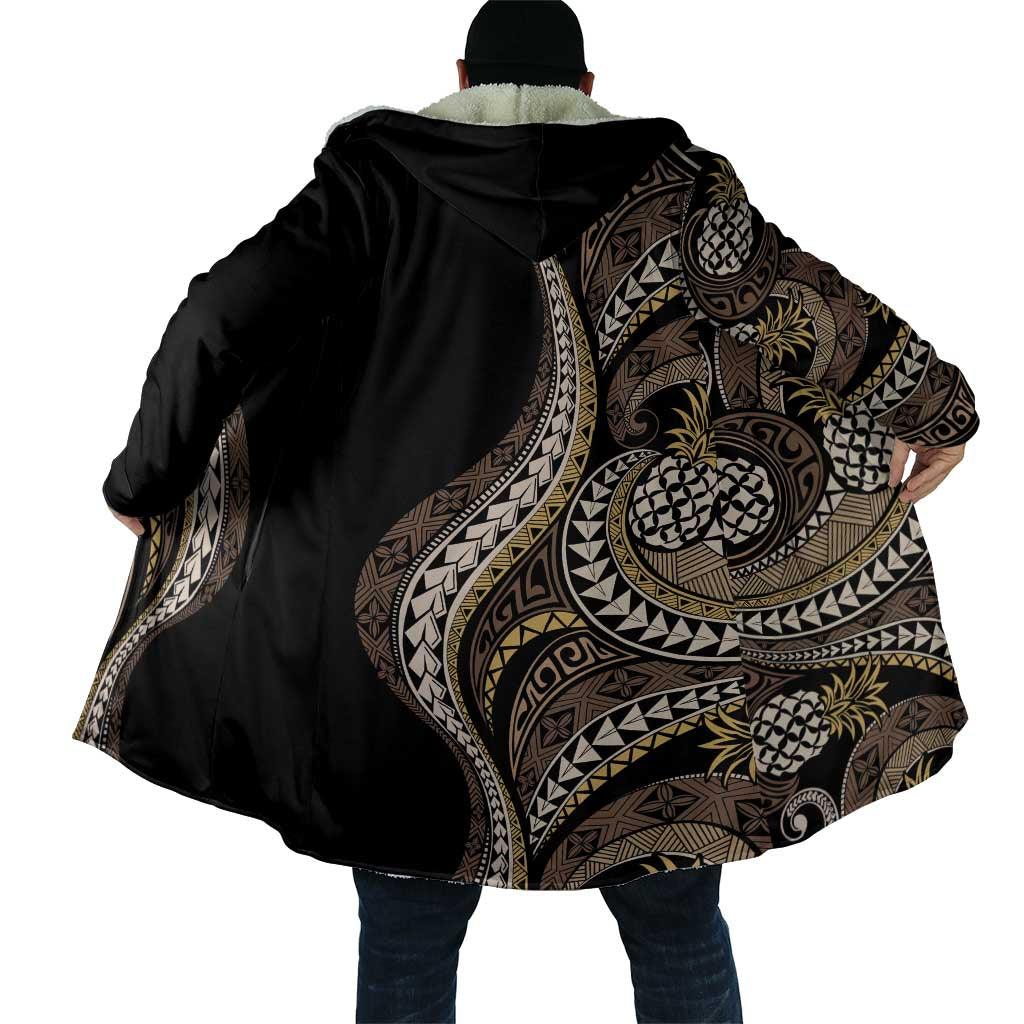 Hawaii Pineapple Brown Tribal Pattern Cloak LT01 - Polynesian Pride