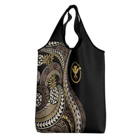 Hawaii Pineapple Brown Tribal Pattern Grocery Bag LT01 - Polynesian Pride
