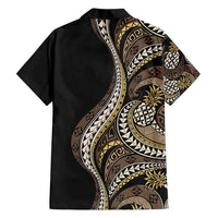 Hawaii Pineapple Brown Tribal Pattern Hawaiian Shirt LT01 - Polynesian Pride