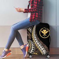 Hawaii Pineapple Brown Tribal Pattern Luggage Cover LT01 - Polynesian Pride