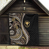 Hawaii Pineapple Brown Tribal Pattern Quilt LT01 - Polynesian Pride