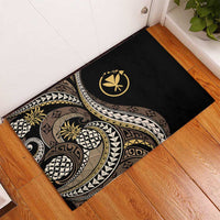 Hawaii Pineapple Brown Tribal Pattern Rubber Doormat LT01 - Polynesian Pride