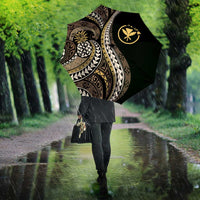 Hawaii Pineapple Brown Tribal Pattern Umbrella LT01 - Polynesian Pride