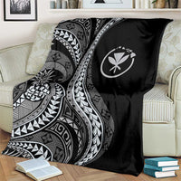 Hawaii Pineapple Gray Scale Tribal Pattern Blanket LT01 - Polynesian Pride