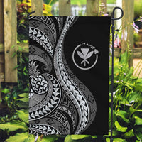 Hawaii Pineapple Gray Scale Tribal Pattern Garden Flag LT01 Garden Flag Black - Polynesian Pride