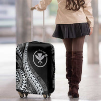 Hawaii Pineapple Gray Scale Tribal Pattern Luggage Cover LT01 - Polynesian Pride