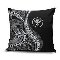 Hawaii Pineapple Gray Scale Tribal Pattern Pillow Cover LT01 Black - Polynesian Pride