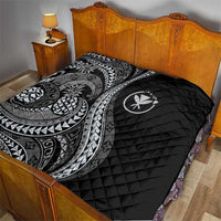 Hawaii Pineapple Gray Scale Tribal Pattern Quilt LT01 - Polynesian Pride