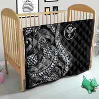 Hawaii Pineapple Gray Scale Tribal Pattern Quilt LT01 - Polynesian Pride