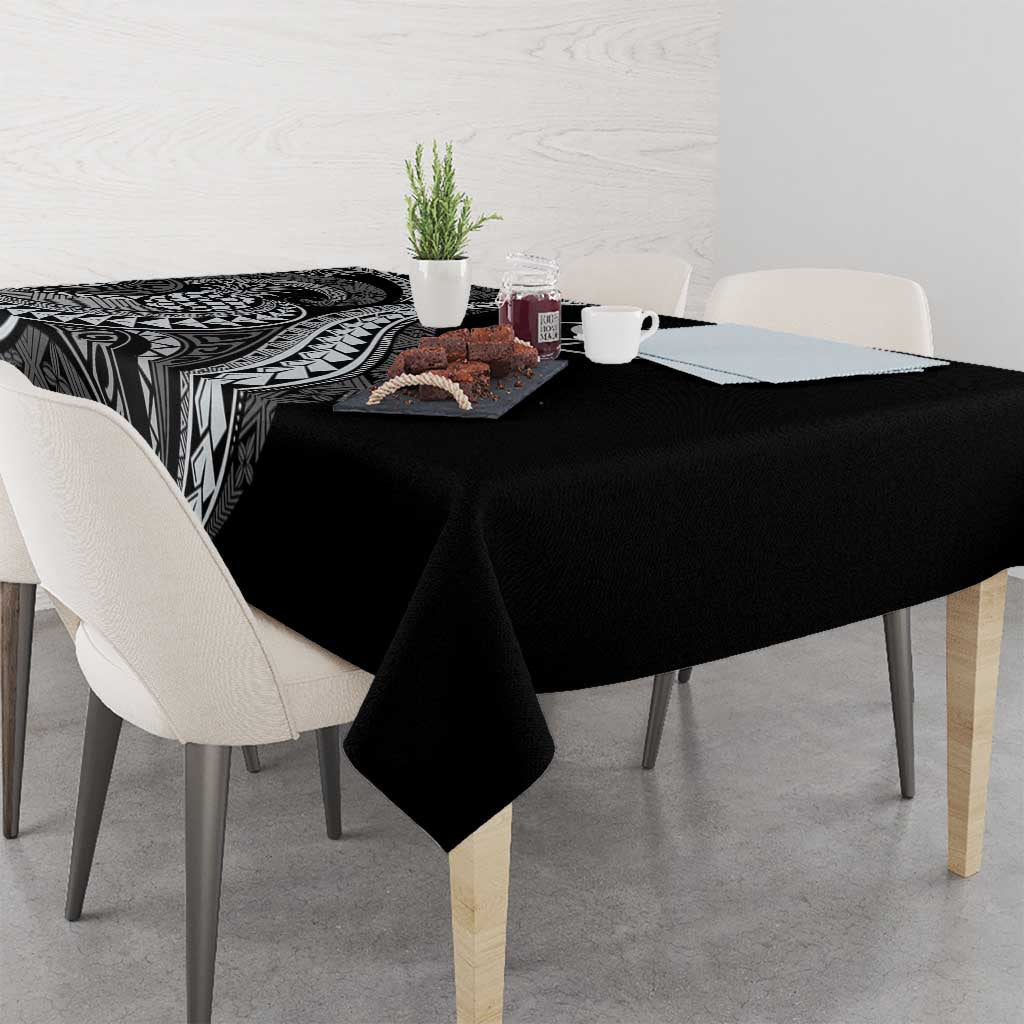 Hawaii Pineapple Gray Scale Tribal Pattern Tablecloth LT01 - Polynesian Pride