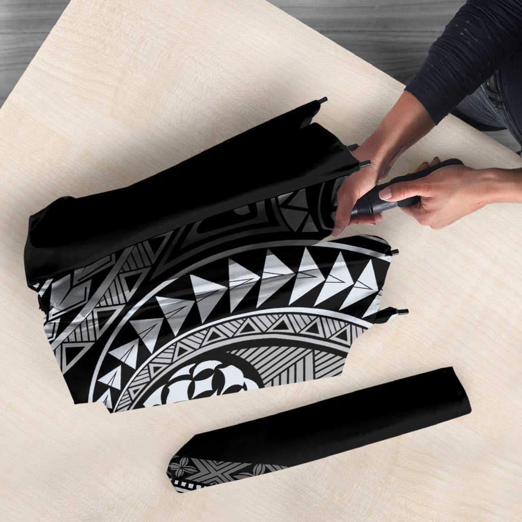 Hawaii Pineapple Gray Scale Tribal Pattern Umbrella LT01 - Polynesian Pride
