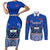 Samoa Rugby Couples Matching Short Sleeve Bodycon Dress and Long Sleeve Button Shirts Manu Samoa Go 2023 World Cup LT01 Blue - Polynesian Pride