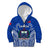 Samoa Rugby Kid Hoodie Manu Samoa Go 2023 World Cup LT01 Zip Hoodie Blue - Polynesian Pride