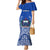 Samoa Rugby Mermaid Dress Manu Samoa Go 2023 World Cup LT01 Women Blue - Polynesian Pride