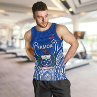 Custom Samoa Rugby Men Tank Top Manu Samoa Go 2023 World Cup LT01 - Polynesian Pride