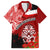 New Zealand ANZAC Waitangi Day Family Matching Puletasi and Hawaiian Shirt Lest We Forget Soldier Tiki Maori Style LT03 Dad's Shirt - Short Sleeve Red - Polynesian Pride