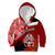 New Zealand ANZAC Waitangi Day Kid Hoodie Lest We Forget Soldier Tiki Maori Style LT03 Zip Hoodie Red - Polynesian Pride