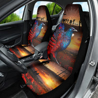 New Zealand Tui Bird Soldier ANZAC Car Seat Cover Lest We Forget LT03 - Polynesian Pride