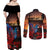 New Zealand Tui Bird Soldier ANZAC Couples Matching Off Shoulder Maxi Dress and Long Sleeve Button Shirt Lest We Forget LT03