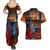 New Zealand Tui Bird Soldier ANZAC Couples Matching Summer Maxi Dress and Hawaiian Shirt Lest We Forget LT03