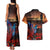 New Zealand Tui Bird Soldier ANZAC Couples Matching Tank Maxi Dress and Hawaiian Shirt Lest We Forget LT03