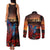 New Zealand Tui Bird Soldier ANZAC Couples Matching Tank Maxi Dress and Long Sleeve Button Shirt Lest We Forget LT03