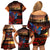 New Zealand Tui Bird Soldier ANZAC Family Matching Off Shoulder Short Dress and Hawaiian Shirt Lest We Forget LT03