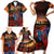 New Zealand Tui Bird Soldier ANZAC Family Matching Short Sleeve Bodycon Dress and Hawaiian Shirt Lest We Forget LT03