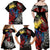 New Zealand Kohwhai Tui Bird Family Matching Off Shoulder Maxi Dress and Hawaiian Shirt Silver Fern Version LT03 - Polynesian Pride