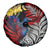 New Zealand Kohwhai Tui Bird Spare Tire Cover Silver Fern Version LT03 - Polynesian Pride