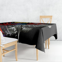 New Zealand Kohwhai Tui Bird Tablecloth Silver Fern Version LT03 - Polynesian Pride